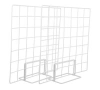 GOOHOCHY 2 Sets White Display Rack with Small Base Countertop Holder for Accessories Versatile Worktop Shelf Unit for Artists Vendors and Desk Display Minimalist Modern Design