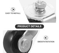 GOOHOCHY 2 Ton Hydraulic Horizontal Floor Jack Casters Wheels Replacement for Garage Floor Jack with Swivel Front Wheel Heavy Duty Caster for Accessories