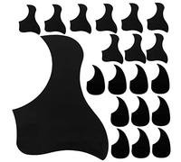 GOOHOCHY 20pcs Acoustic Guitar Pickguard Scratch Plate Set for 41-inch Folk and Classical Guitars, Black Pvc Self-adhesive Protective Guard Sticker for Strumming Panel