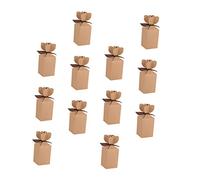 GOOHOCHY 20pcs Box Candy Box Wedding Candy Baked Goods Packaging Favor Thank You Christmas Boxes for Portable Cake Boxes Candy Paper Package Case present Packaging Case Cloth Khaki