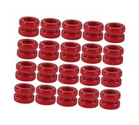 GOOHOCHY 20pcs Colorful Metal Guitar String Beads High-strength Steel Components for Folk Acoustic Electric Bass Color-coded Accessories for Ukulele Mandolin Precision Engineered for Stable