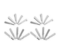 GOOHOCHY 20Pcs M2 Threaded Self-Locking Metal Quick Link for Rc Airplane and Helicopter Model Accessories, Clevis Snap Clips for Fixed Wing Rc Plane Parts Silver