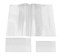 GOOHOCHY 20pcs Plastic Textbook Protective Cover for Notebooks and Exercise Books, Simple Application Method, Book Wrapping Film for Students,