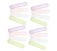 GOOHOCHY 20pcs Plastic Tweezer Storage Case with Separate Compartments Scratch Resistant Interior Portable Organizer for Eyelash Extensions Travel and Daily Use