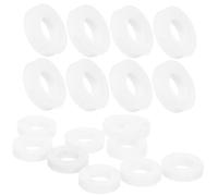 GOOHOCHY 20pcs Plastic Washer Drum Washers Percussion Instrument Pads Snare Drum Parts for Electronic with Easy to Replace Feature Protect Threads for Outdoor Performance