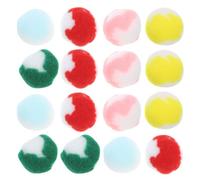 GOOHOCHY 20pcs Plush Cat Ball for Indoor Cats, round Shape with Delicate Colour Design, Relieves Mood and Stress while Providing Exercise and Interactive Fun