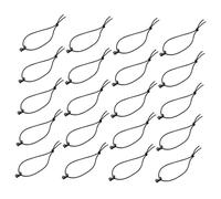 GOOHOCHY 20pcs Portable Nylon Coil Clamps with Elastic String Hook for Secure Loose Web Straps, Mini Storage Ribbon Clips for Backpack Accessories and Outdoor Gear Organisation