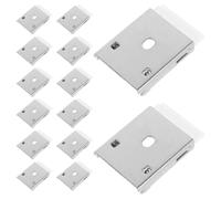 GOOHOCHY 20pcs Sheer Shade Mounting Brackets for Roller Blinds Ceiling and Wall Upper Mount Bracket Clips Vertical Blind Valance Clamps Support Easy Install for Living Office