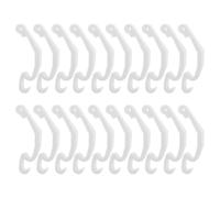 GOOHOCHY 20pcs White Plastic Detachable Cage Clamps for Small Animals Secure Connection Small Pet Cage Connectors Versatile Base Side Fasteners Suitable for Hamsters and Birds