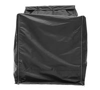 GOOHOCHY 210d Oxford Cloth Washing Machine Cover for Automatic Washer and Dryer, Black Dustproof and Sunproof Laundry Protector with Rear Drawstring, Full Fit for Household Appliances