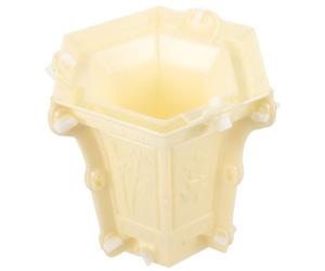 GOOHOCHY 22Cm Hexagonal Concrete Planter Mold Thickened Plastic Mold for DIY Flower Pot Making Suitable for Bonsai and Indoor Garden Projects