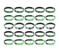 GOOHOCHY 25pcs Dinosaur Silicone Wristbands Intaglio Pattern Comfortable Party Bracelets for Birthday Carnival Accessory