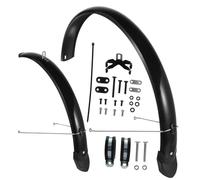 GOOHOCHY 27.5-inch Mountain Bike Mudguards Full Coverage Front and Rear Protective Mud Guard Set with Extended Fender and Installation Ring for Off-road Cycling