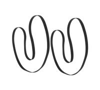 GOOHOCHY 2pcs 235mm Rubber Drive Belt Replacement for Record Player and Cassette Tape Recorder, Flat Black Turntable Belt Repair Accessories for Audio Equipment