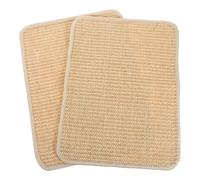 GOOHOCHY 2Pcs 40X30Cm Japanese Natural Sisal Placemats, Heat-Resistant and Spill-Resistant Rectangular Dining Table Mats, Farmhouse Style Cutlery Placement for Autumn and Holiday Decor