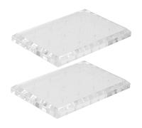 GOOHOCHY 2pcs Acrylic Nail Drill Bits Display Stand Holder Organizer for Professional Manicure Storage Transparent Bit Holder for Salon and Home Use