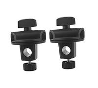 GOOHOCHY 2pcs Adjustable Microphone Cross Bar Adapter Clamps 15mm to 19mm Compatible with Mic Stands for Podcasting and Live Streaming Equipment