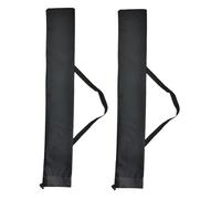 GOOHOCHY 2pcs Alpenstock Bags Hiking Poles Holder Walking Stick Pouch in Black Oxford Cloth Lightweight Exquisitely Crafted Easy to Carry and Open Close for Mountaineering Camping