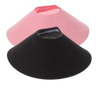 GOOHOCHY 2pcs Anti-biting Bird Collar Ring for Pet Birds Comfortable Suede Material with Fine Craftsmanship Black Neck Protective Ring for Surgery