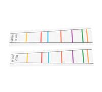 GOOHOCHY 2pcs Beginner Violin Finger Position Markers Transparent Decals for Violins Easy Finger Placement Guide for Learning Scales and Enhancing Practice Skills