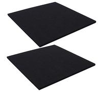 GOOHOCHY 2pcs Black Acoustic Wall Panels Sound Absorbing Boards Soundproofing Material Noise Reducing Sound Dampening for Doors and Walls