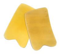 GOOHOCHY 2pcs Creative Ox Horn Square Massage Plates for Facial Muscles and Back, Static Free and Easy to Care Scraping Therapy Tools for Spa and Acupuncture Random Color