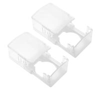 GOOHOCHY 2pcs Door Knob Safety Cover with Abs Material, Child Proof Door Lock Cover Preventing Accidental Locking, Hard to Unlock for Child, Suitable for Storeroom and Toilet, Sleek Modern