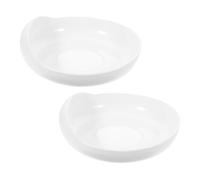 GOOHOCHY 2PCS Ergonomic Spill Assist Food Plates with Adaptive Scoop Dish and Wall-Edge Bowl for Disabled Handicapped Seniors Supporting Independent Self-Feeding and Easy Cleaning