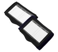 GOOHOCHY 2pcs Football Playbook Wristbands Soft Polyester Comfortable Wrist Wraps with Secure Hook and Loop Closure for Training and Soccer