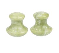 GOOHOCHY 2pcs Gua Sha Face Roller Jade Mushroom Shaped Massager for Women Natural Skincare Tool for Rejuvenating Skin Improving Tone Reducing Wrinkles