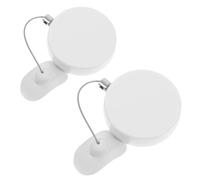 GOOHOCHY 2pcs Hardware Security Cable Lock Retractable Secure Cable Lock Anti Lost Steel Wire Holder Anti Theft Case Safety Retractable Anti-Lost White