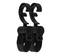 GOOHOCHY 2pcs Heavy Duty Stroller Hooks with Semi-Enclosed Design Rotatable Hanging Clips for Stroller Secure Diaper Bag and Grocery Bag Hangers Easy Installation for Moms the Go