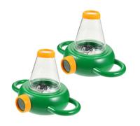 GOOHOCHY 2pcs Insect Observation Box with Magnifying Cover Educational Exploration for Collecting Bugs Leaves Flowers and Minerals Plastic Nature Viewer Kit for Science Learning