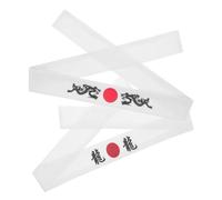 GOOHOCHY 2pcs Japanese Style Headband with Samurai and Dragon Prints Sports and Chef Band for Men and Women Comfortable Fit for Running Cooking Ninja and Cheerleading