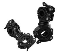 GOOHOCHY 2pcs Lightweight Cane Holder 360° Rotatable Design, Sturdy Plastic Crutch Holder for Walker and Wheelchair, Comfortable and Practical Cane Storage Accessories for Mobility Scooter