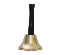 GOOHOCHY 2pcs Metal Hand Bells Christmas Santa Hand Bell for Boys and Girls Xmas Decorations