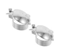 GOOHOCHY 2pcs Metal Wick Snuffers Candles Candle Snuffer Ring Decorative Silver