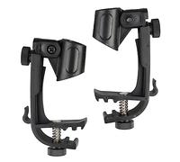 GOOHOCHY 2Pcs Microphone Clips for Drum Durable Microphone Clamps Versatile Microphone Bracket for Various Uses for Musicians and Performers