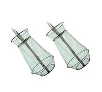 GOOHOCHY 2Pcs Portable Fishing Keep Net Durable Fishing Accessories for Ponds Reservoirs Lightweight Design with Safe Fish Handling for Fish Conservation