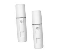 GOOHOCHY 2Pcs Portable USB Facial Humidifier Sprayer for Hydrating Skin Moisturizing Mister Compact Handy Face Steamer with Safe Abs Material for Daily Skincare and Makeup Use