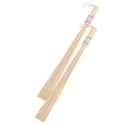 GOOHOCHY 2pcs Practical Bamboo Massager Back Knocking Stick for Leg Arm Knocking Tools Light for Back Pain Relief and Muscle Relaxation