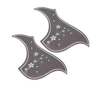 GOOHOCHY 2pcs Pvc Guitar Pickguard for Acoustic and Electric Guitars Scratching Unique Design Easy Installation for Bird Style