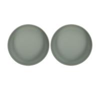 GOOHOCHY 2Pcs Silicone Suction Plates Non-Slip Spill-Proof Adaptive Bowls with Suction Cup Base for Elderly Disabled Self-Feeding Kitchen Table Use