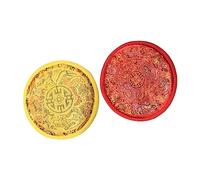 GOOHOCHY 2pcs Singing Bowl Mat Portable Protective Cushions for Meditation Tibetan Sound Bowl Holders for Buddha Practices and Relaxation