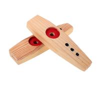 GOOHOCHY 2pcs Small Kazoo for Toddlers Wooden Kazoo Instruments for Music Practice Musical Warm Sound for Adults and Boys and Girls