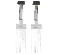 GOOHOCHY 2pcs Snare Drum Wire Replacement for Box Drum Silver Iron Material with Coil Structure and End Plates Providing Quick and Crisp Response and Stable Characteristics
