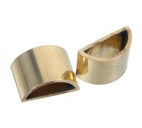 GOOHOCHY 2pcs String Instrument Accessories Violin Bow Ferrules Metal Screw Rings Diy Repair Parts