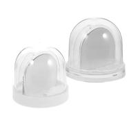 GOOHOCHY 2pcs Sublimation Snow Globe DIY Kit Plastic Picture Display Snow Globe Frame for Christmas Birthday Wedding Family Holiday Craft Easy Assembly Lightweight Clear Visuals