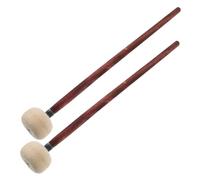 GOOHOCHY 2pcs Timing Hammer Drum Mallet Wood Handle Percussion Stick Felt Head for Practice and Performance Suitable for Beginner and Adult