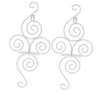 GOOHOCHY 2pcs Wall Hanging Candle Holders Elegant Metal Candle Sconces for Home Decor Romantic Weddings and Parties Creative European Design for Use